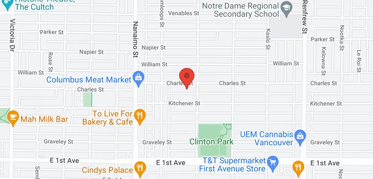 map of 2570 CHARLES STREET